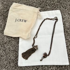 J.Crew womens long tassel necklace